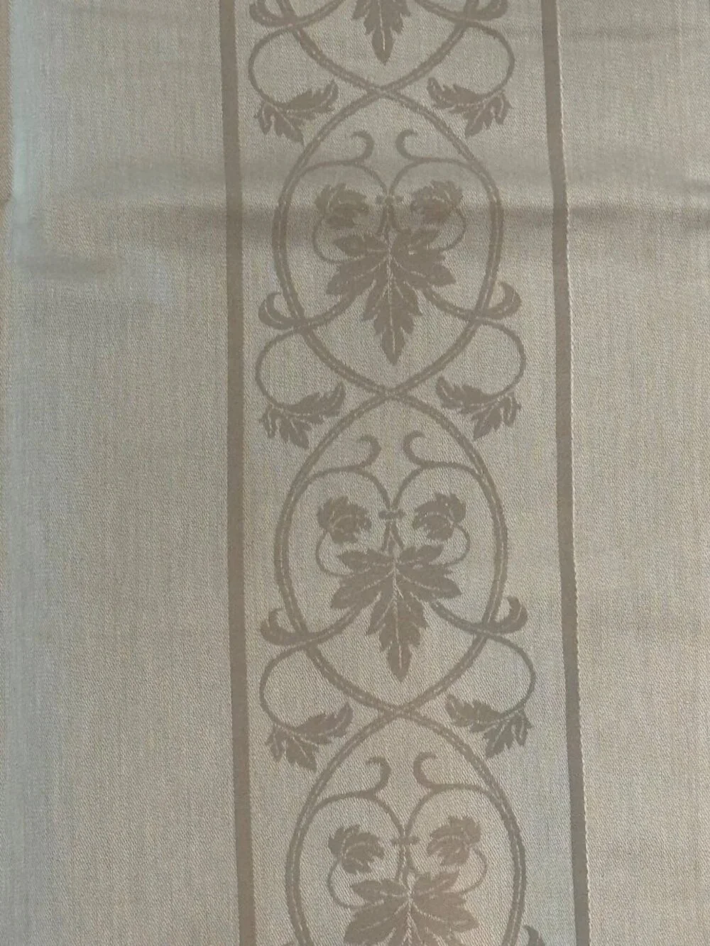 Restoration Hardware Oak Leaf Damask Standard Pillow Sham 20x28 Taupe Portugal N